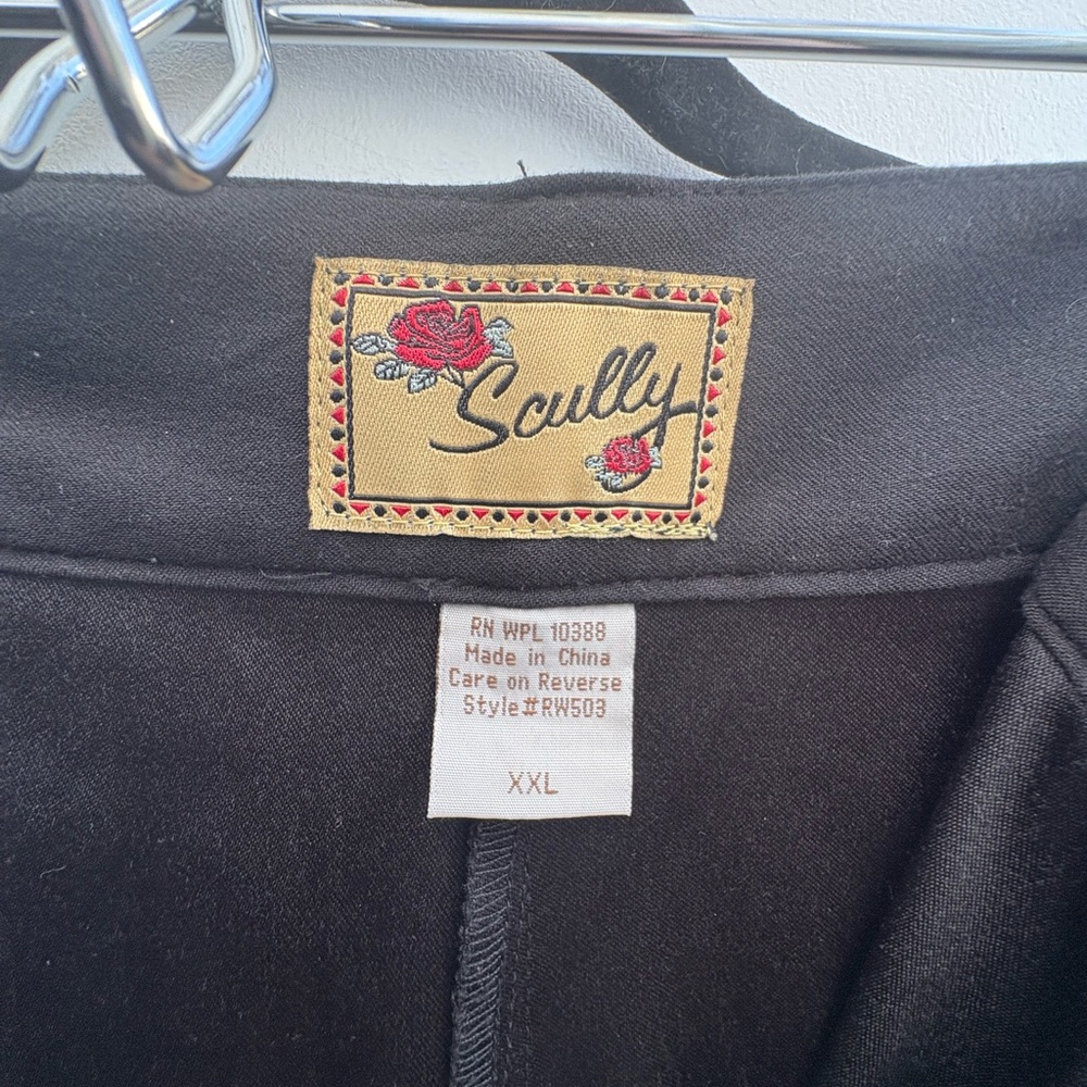 Scully Classic Black ultra wide leg high waisted pants.